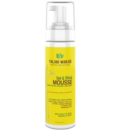 Taliah Waajid Protective Styles Set And Shine Mousse (8 oz)