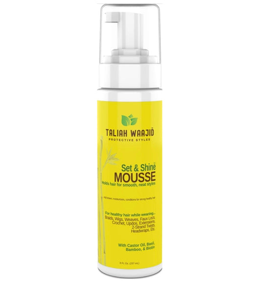 Taliah Waajid Protective Styles Set And Shine Mousse (8 oz)