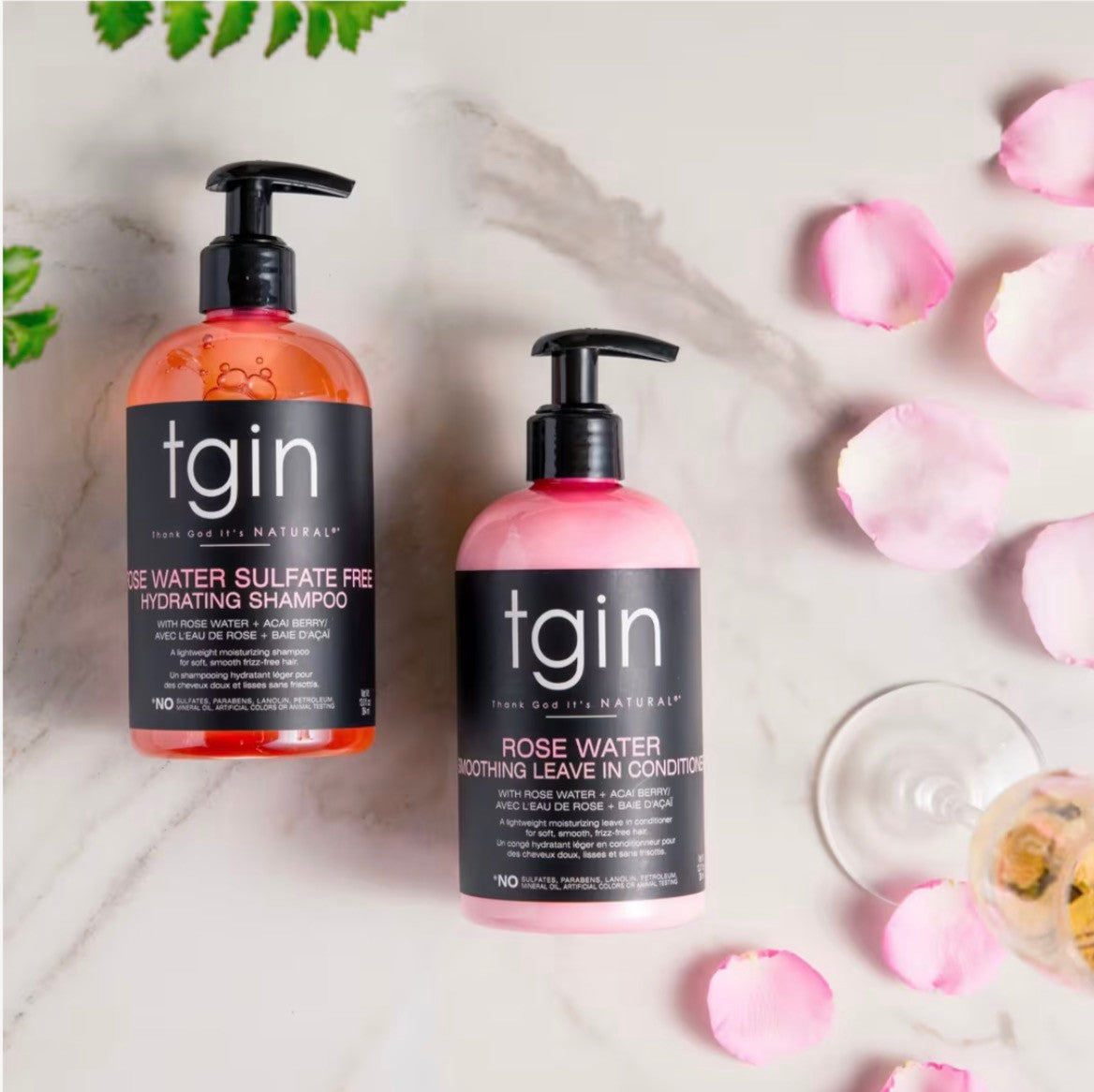 TGIN Rose Water Smoothing Leave In Conditioner (13 oz)
