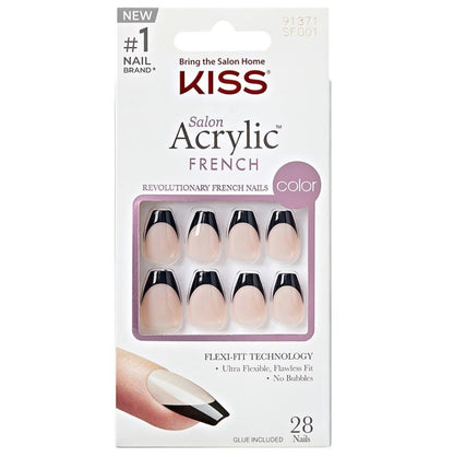 KISS Salon Acrylic French Nails - FLAME