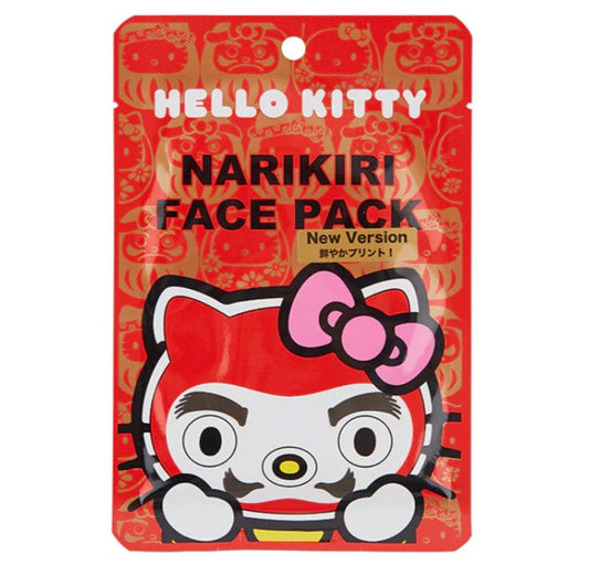 ASUNAROSYA Sanrio Hello Kitty Narikiri Face Mask - Daruma (1 Sheet)