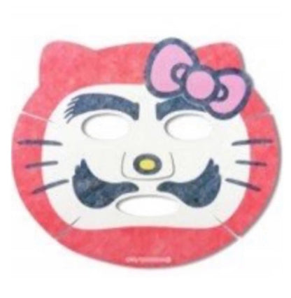 ASUNAROSYA Sanrio Hello Kitty Narikiri Face Mask - Daruma (1 Sheet)
