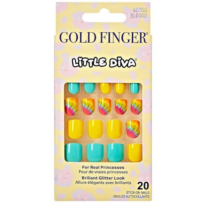 KISS Gold Finger Little Diva Sticker Nails – You’re a Shining Star