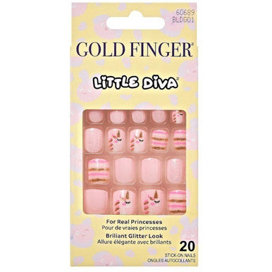 KISS Gold Finger Little Diva Sticker Nails – Crystal Persuasion