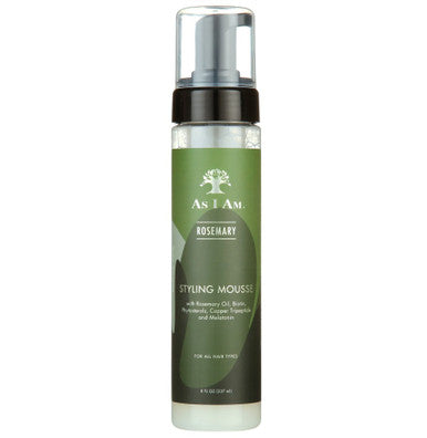 As I Am Rosemary Styling Mousse (8oz)