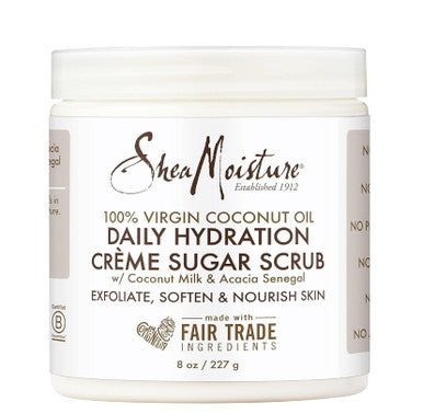 SheaMoisture 100% Extra Virgin Coconut Oil Daily Hydration Creme Sugar Scrub (8 oz)