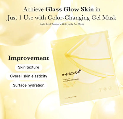 MEDICUBE Kojic Acid Turmeric Gold Jelly Gel Mask (1 Sheet)