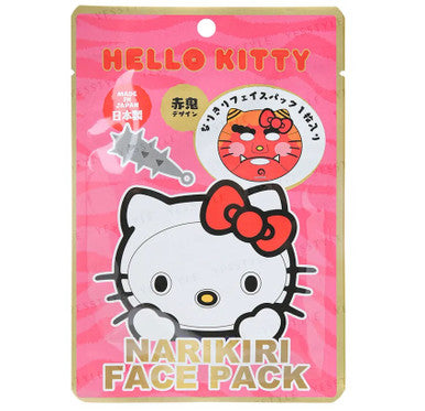 ASUNAROSYA Sanrio Hello Kitty Narikiri Face Pack - Aka Oni (1 Sheet)