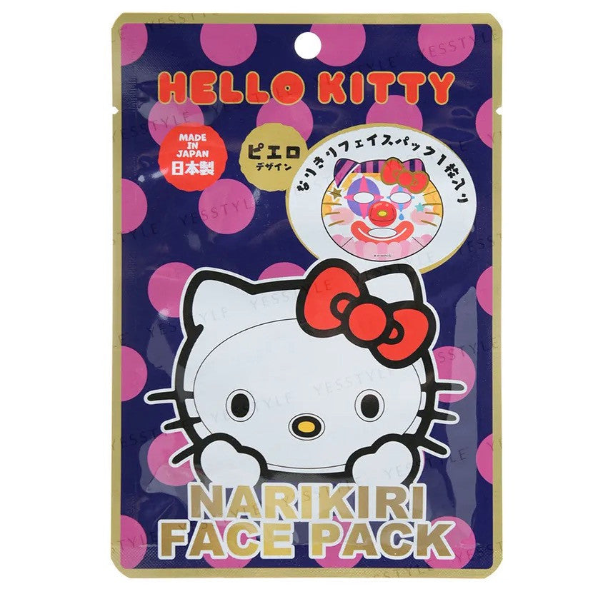 ASUNAROSYA Sanrio Hello Kitty Narikiri Face Pack - Pierrot (1 Sheet)