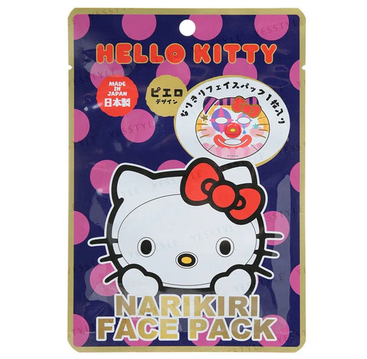 ASUNAROSYA Sanrio Hello Kitty Narikiri Face Pack - Pierrot (1 Sheet)