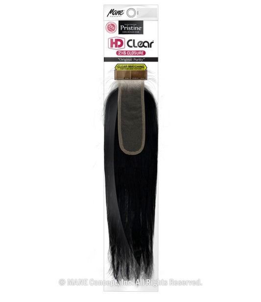 MANE CONCEPT Pristine 2X6 HD Clear Lace Closure - Straight (10"-18")