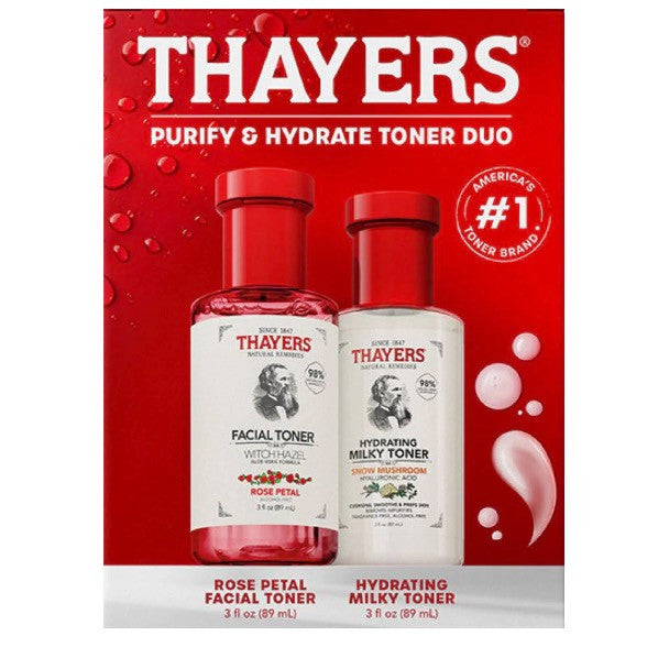 THAYERS Purify & Hydrate Toner Duo (Rose/Milky)