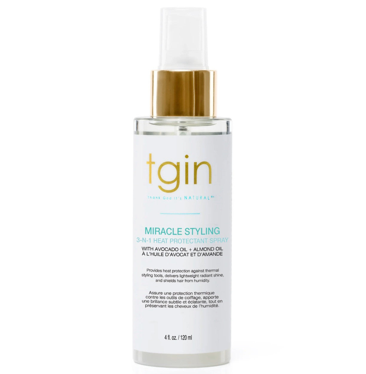 TGIN Miracle Styling 3-N-1 Heat Protectant Spray (4 oz)