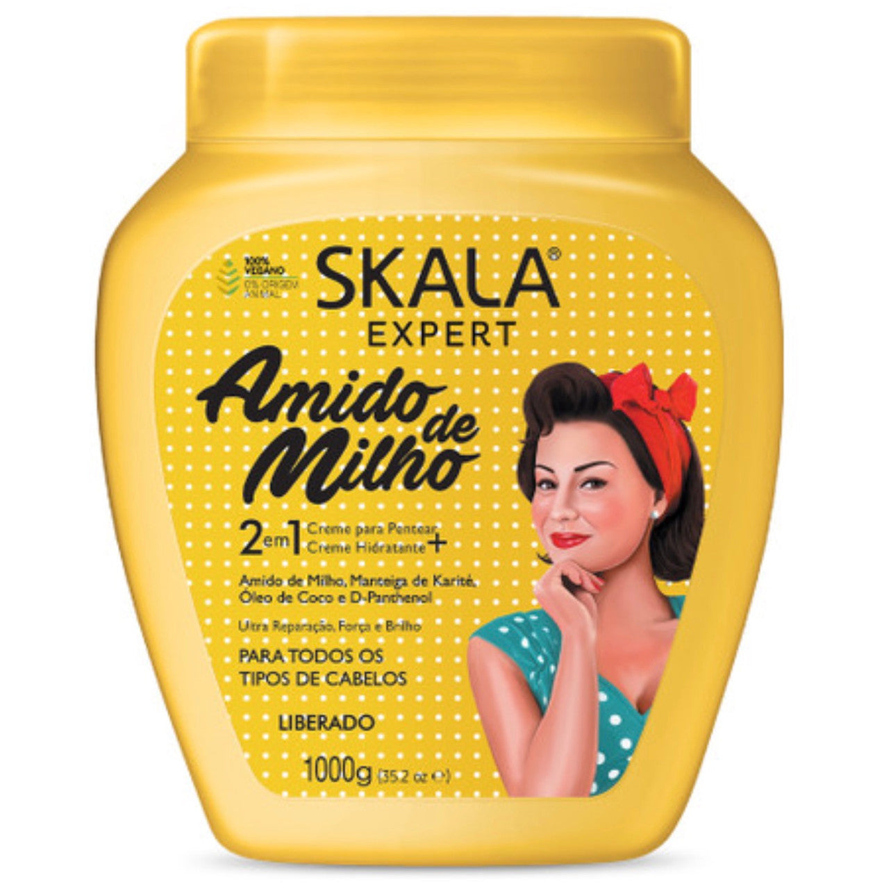 SKALA 100% Vegan Hair 2 in 1 Conditioning Treatment Cream (35.2oz)