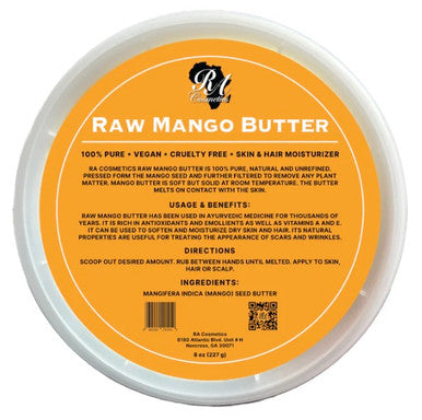 RA Cosmetics 100% Raw Mango Butter - Solid (Unscented)