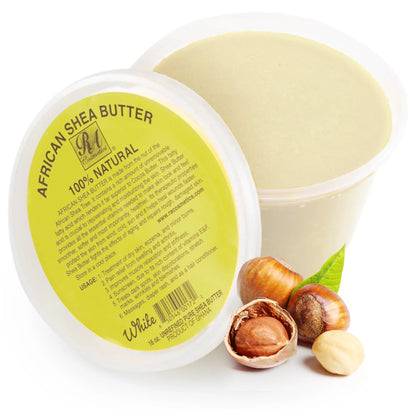 RA Cosmetics 100% Natural African Shea Butter Solid (White)