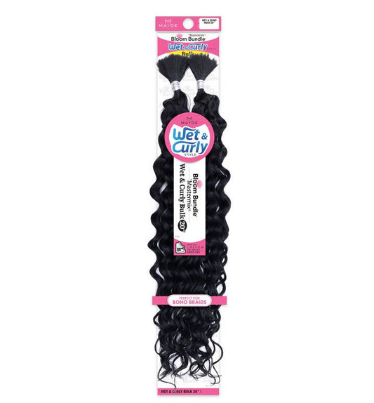 Mayde Beauty Synthetic Bloom Bundle Braid - Wet & Curly Bulk  20”