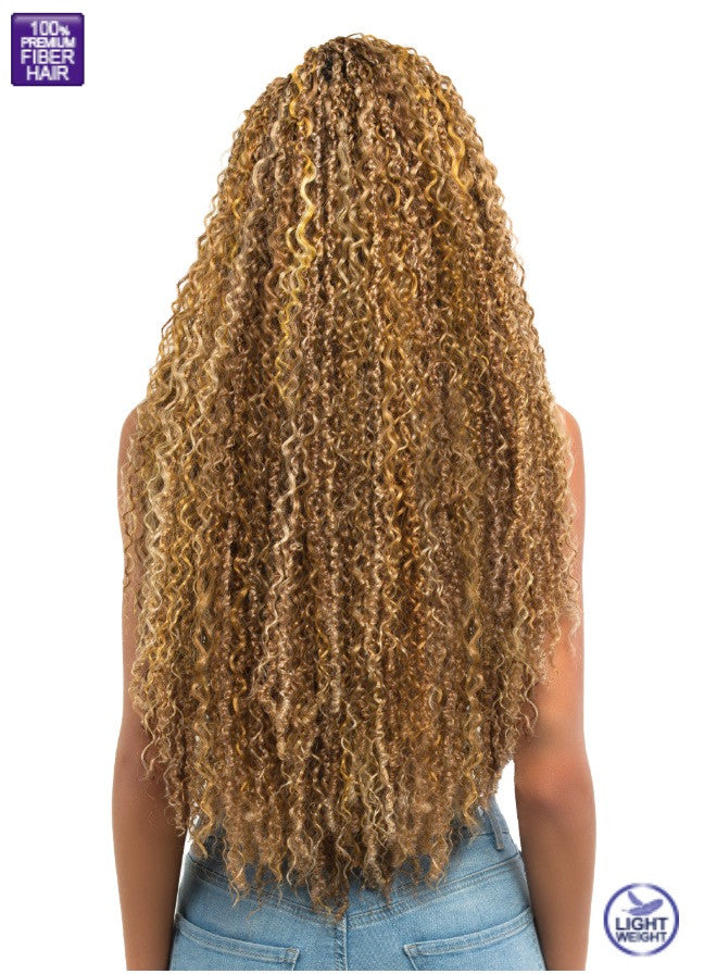 Bobbi Boss Synthetic Crochet Braids - 3X XTRA BOHO FINE TWIST + WAVE 24"