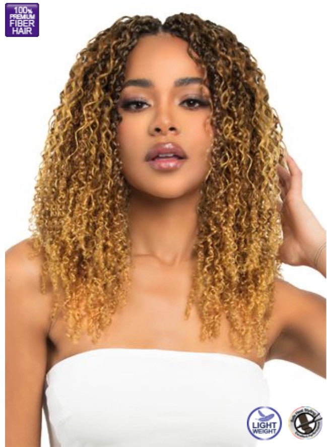 Bobbi Boss Synthetic Crochet Braids - 3X XTRA BOHO FINE TWIST + WAVE 14"