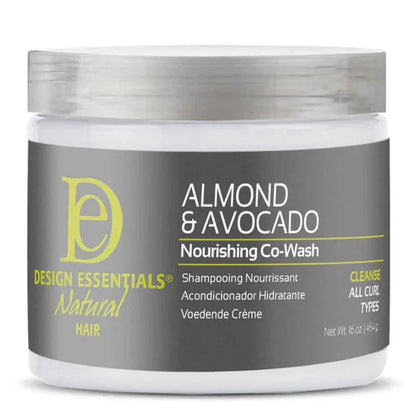 Design Essentials Natural Almond & Avocado Nourishing Co-wash (16oz)
