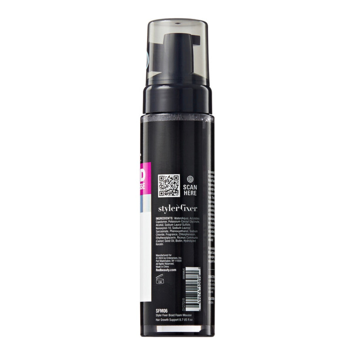 RED Styler Fixer Braid Foam Mousse