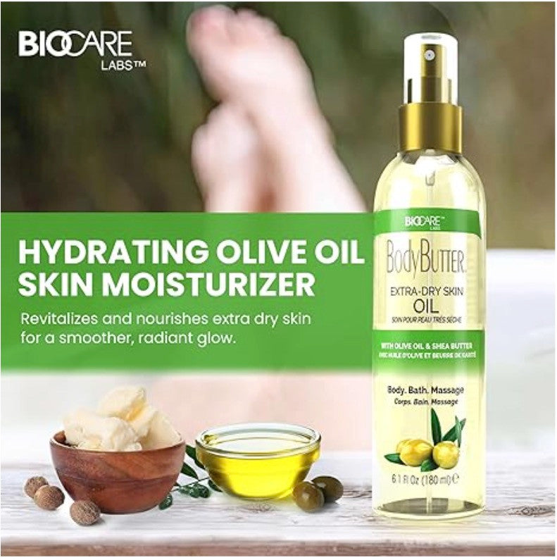 BIOCARE Body Butter Olive Oil & Shea Butter Extra-Dry Skin Body Oil (6.1 oz)