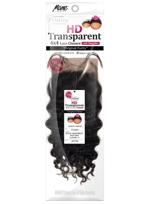 MANE CONCEPT Pristine HD Melting 4x4 Lace Closure - Deep Wave