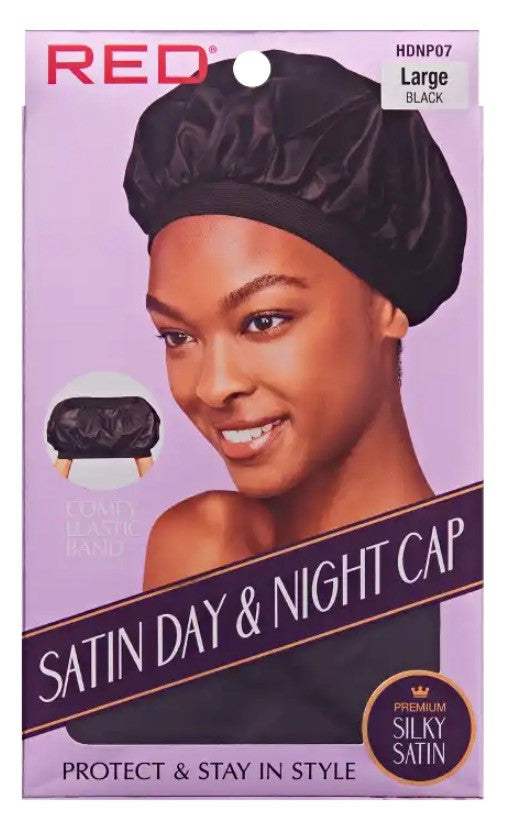 RED Satin Day & Night Cap