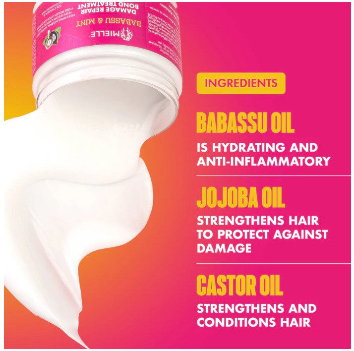 Mielle Babassu & Mint Damage Repair Bond Treatment (5.5oz)