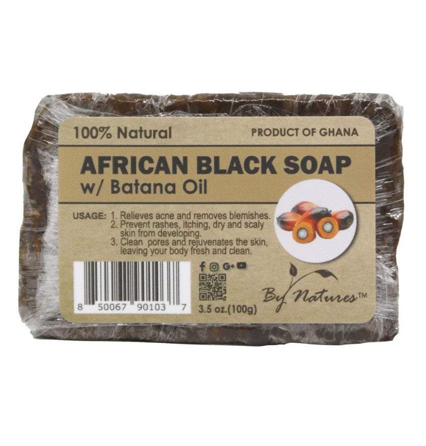 By Natures 100% Natural African Black Soap