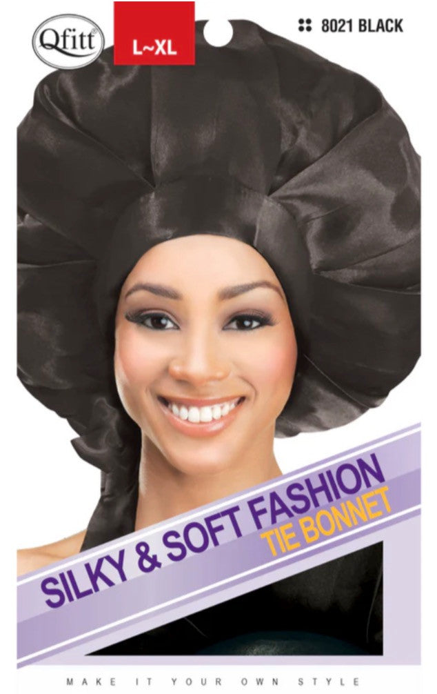 QFITT Silky Soft Tie Bonnet
