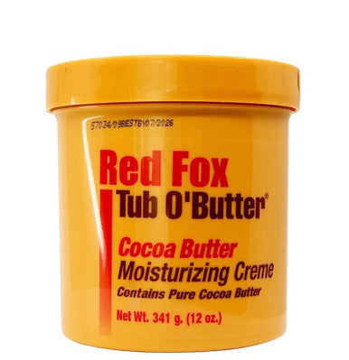 RED FOX Tub O' Butter Cocoa Moisturizing Creme (12oz)