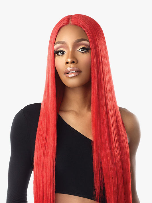 SENSATIONNEL Shear Muse Red Krush Synthetic HD Lace Wig - SALISHA