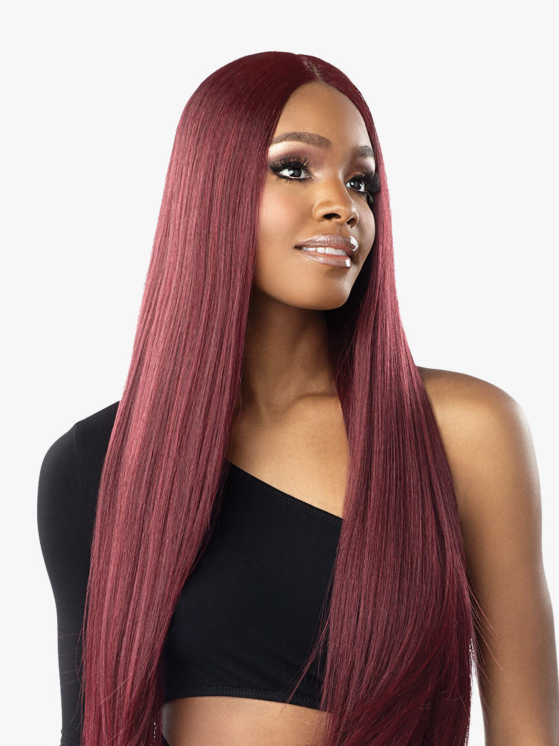 SENSATIONNEL Shear Muse Red Krush Synthetic HD Lace Wig - SALISHA
