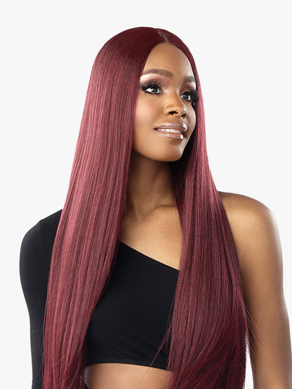 SENSATIONNEL Shear Muse Red Krush Synthetic HD Lace Wig - SALISHA