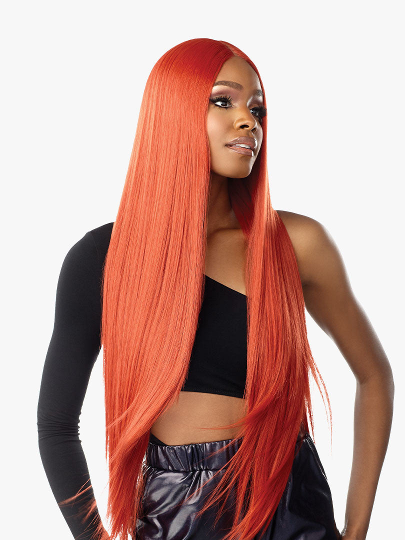 SENSATIONNEL Shear Muse Red Krush Synthetic HD Lace Wig - SALISHA