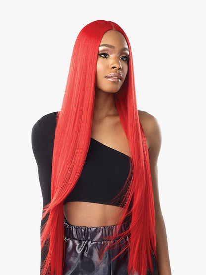 SENSATIONNEL Shear Muse Red Krush Synthetic HD Lace Wig - SALISHA