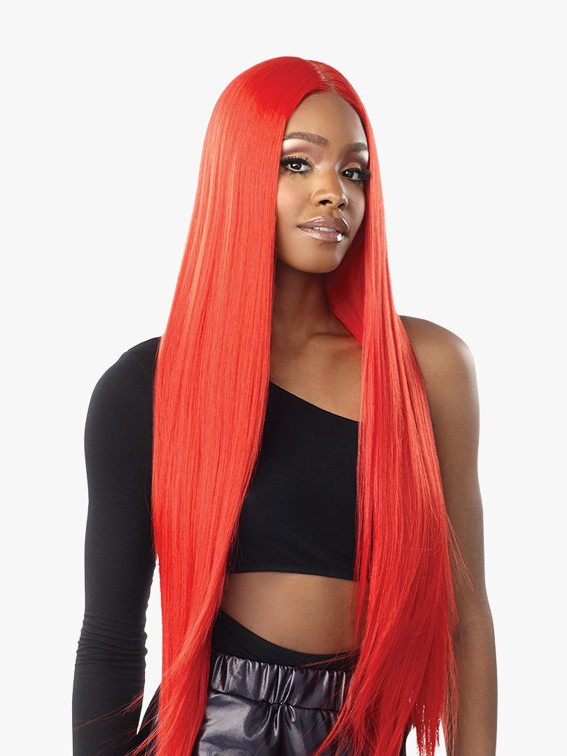 SENSATIONNEL Shear Muse Red Krush Synthetic HD Lace Wig - SALISHA
