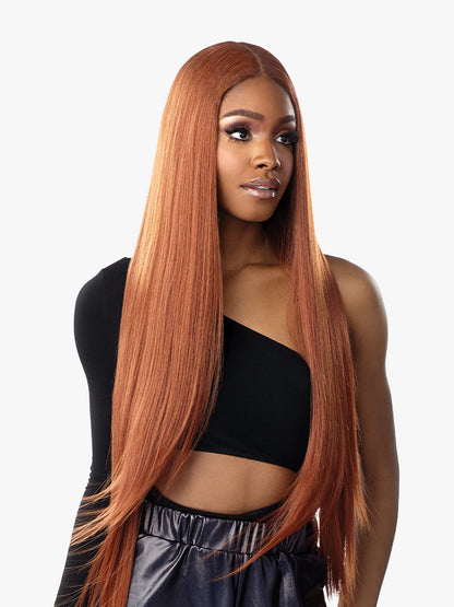 SENSATIONNEL Shear Muse Red Krush Synthetic HD Lace Wig - SALISHA