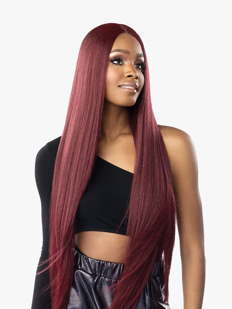 SENSATIONNEL Shear Muse Red Krush Synthetic HD Lace Wig - SALISHA