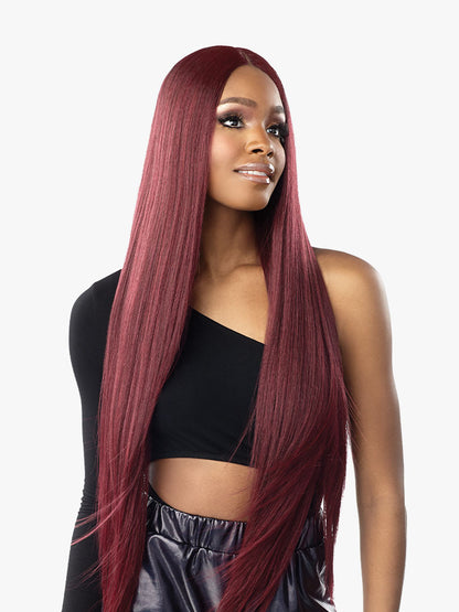 SENSATIONNEL Shear Muse Red Krush Synthetic HD Lace Wig - SALISHA