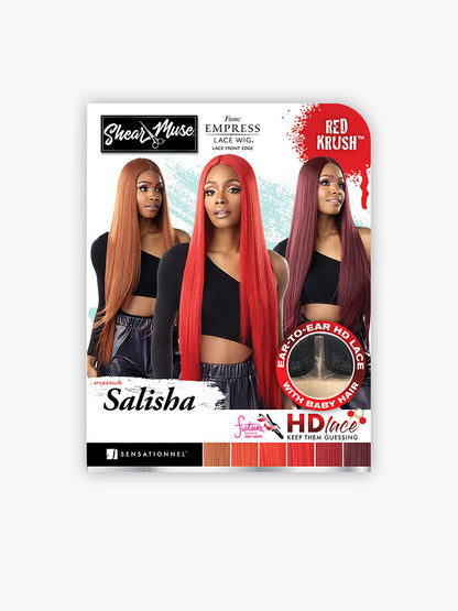 SENSATIONNEL Shear Muse Red Krush Synthetic HD Lace Wig - SALISHA