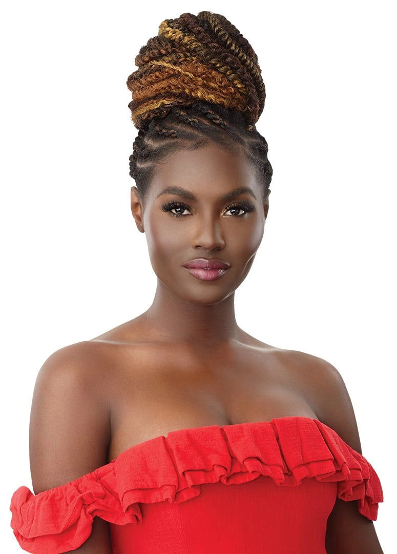 OUTRE X-Pression Twisted Up Crochet Braid - 3X Springy Bohemian Twist 24"