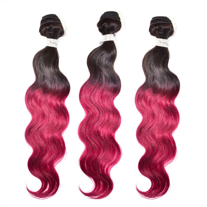 Janeiro Color Single Bundle (T1B/BURG, T1B/30, T1B/3027) - Body Wave