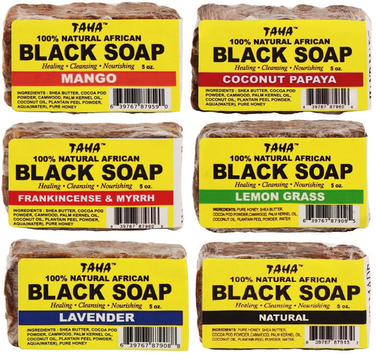 TAHA 100% Natural African Black Soap