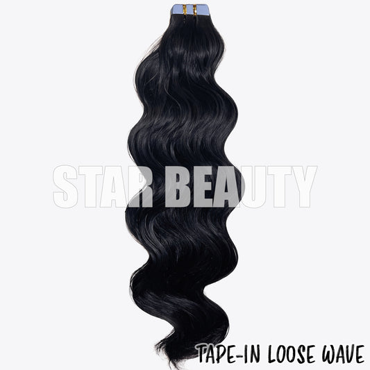 BOMB HAIR 100% Human Hair Tape-In Natural Wave (18"- 22")