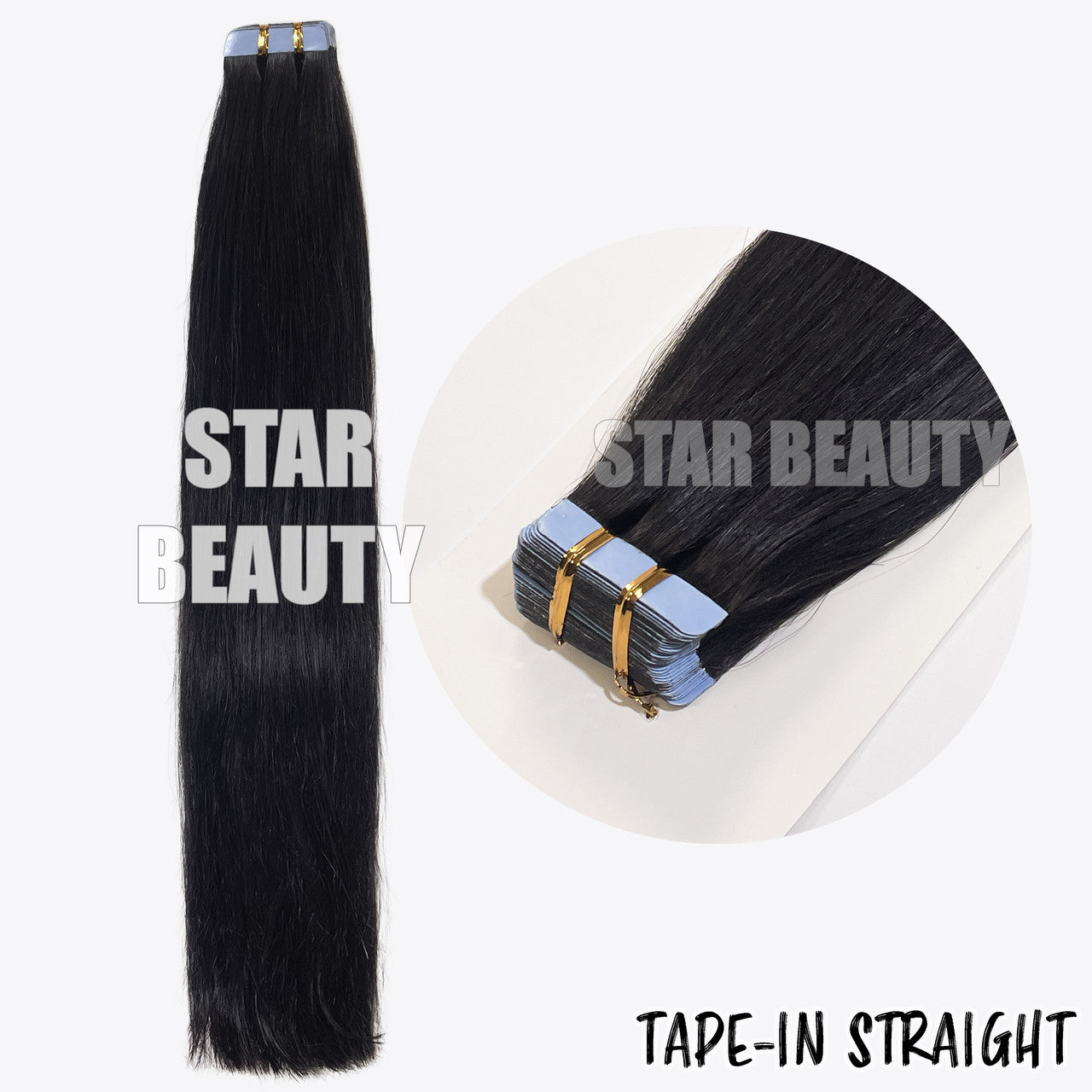 BOMB HAIR 100% Human Hair Tape-In - Straight (18"-22")