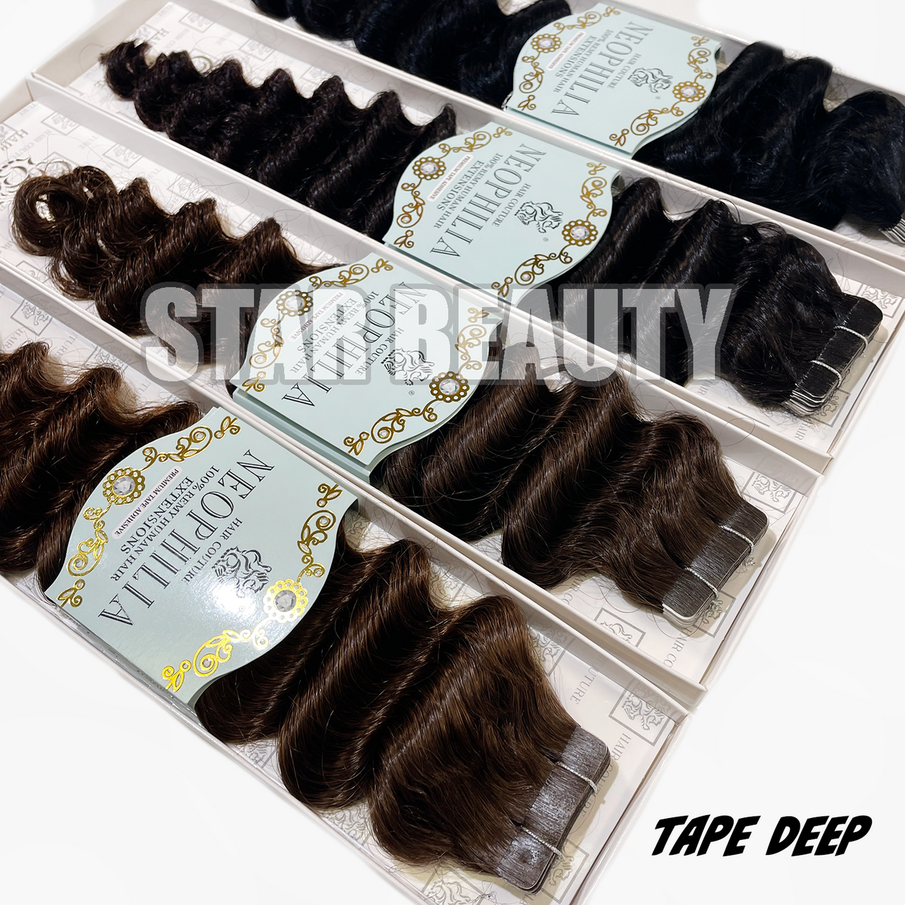Hair Couture Neophilia 100% Remy Human Hair Tape-In Extensions - Tape Deep 18"