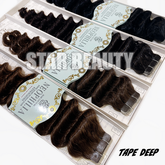 Hair Couture Neophilia 100% Remy Human Hair Tape-In Extensions - Tape Deep 18"