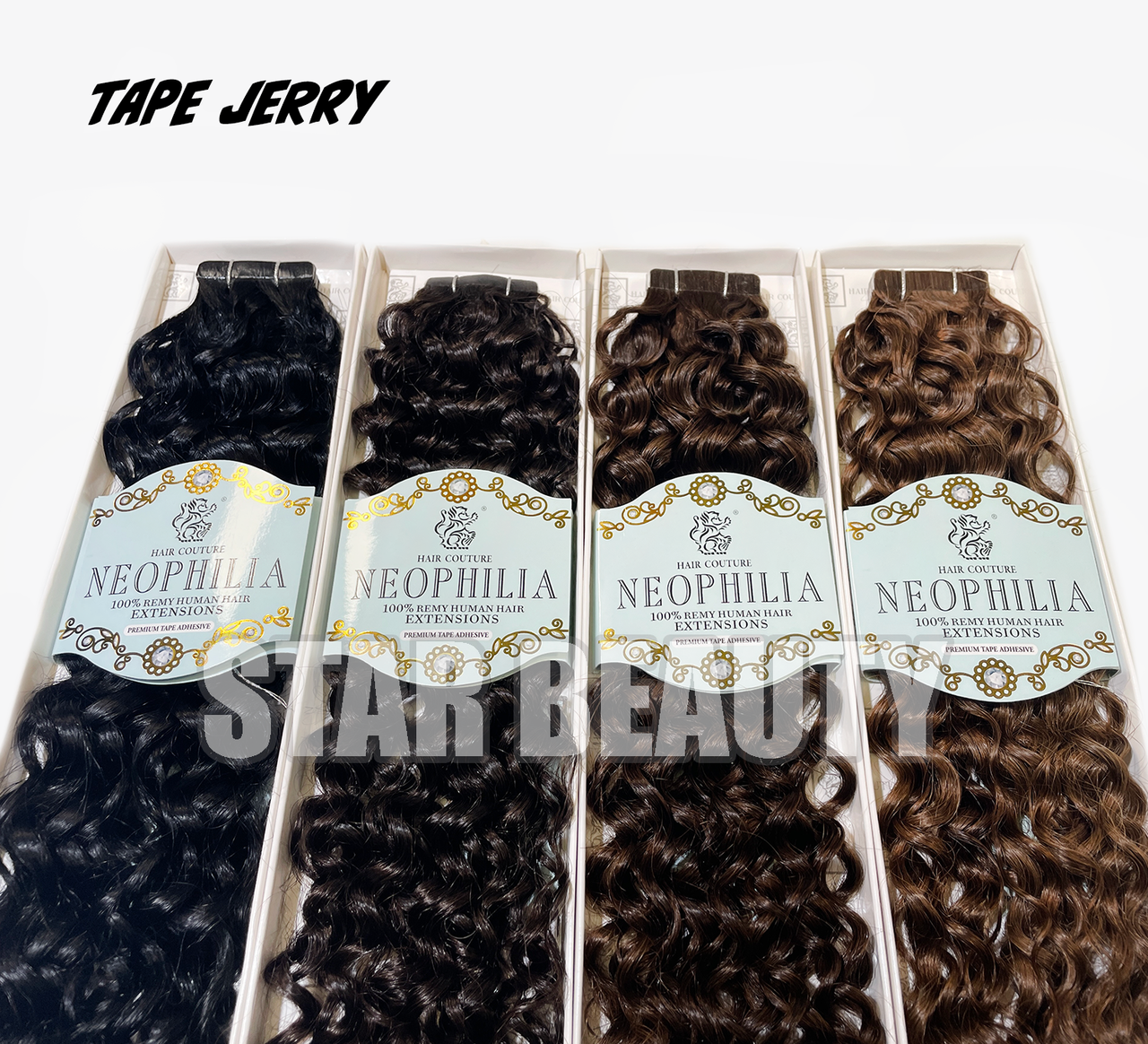Hair Couture Neophilia 100% Remy Human Hair Tape-In Extensions - Tape Jerry 18"